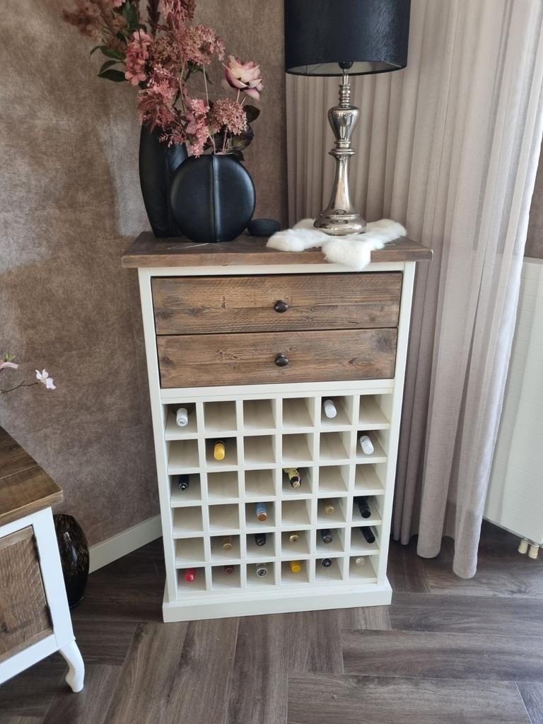 Wijnkast, Ophalen of Verzenden, Zo goed als nieuw, Hout, Minder dan 50 cm