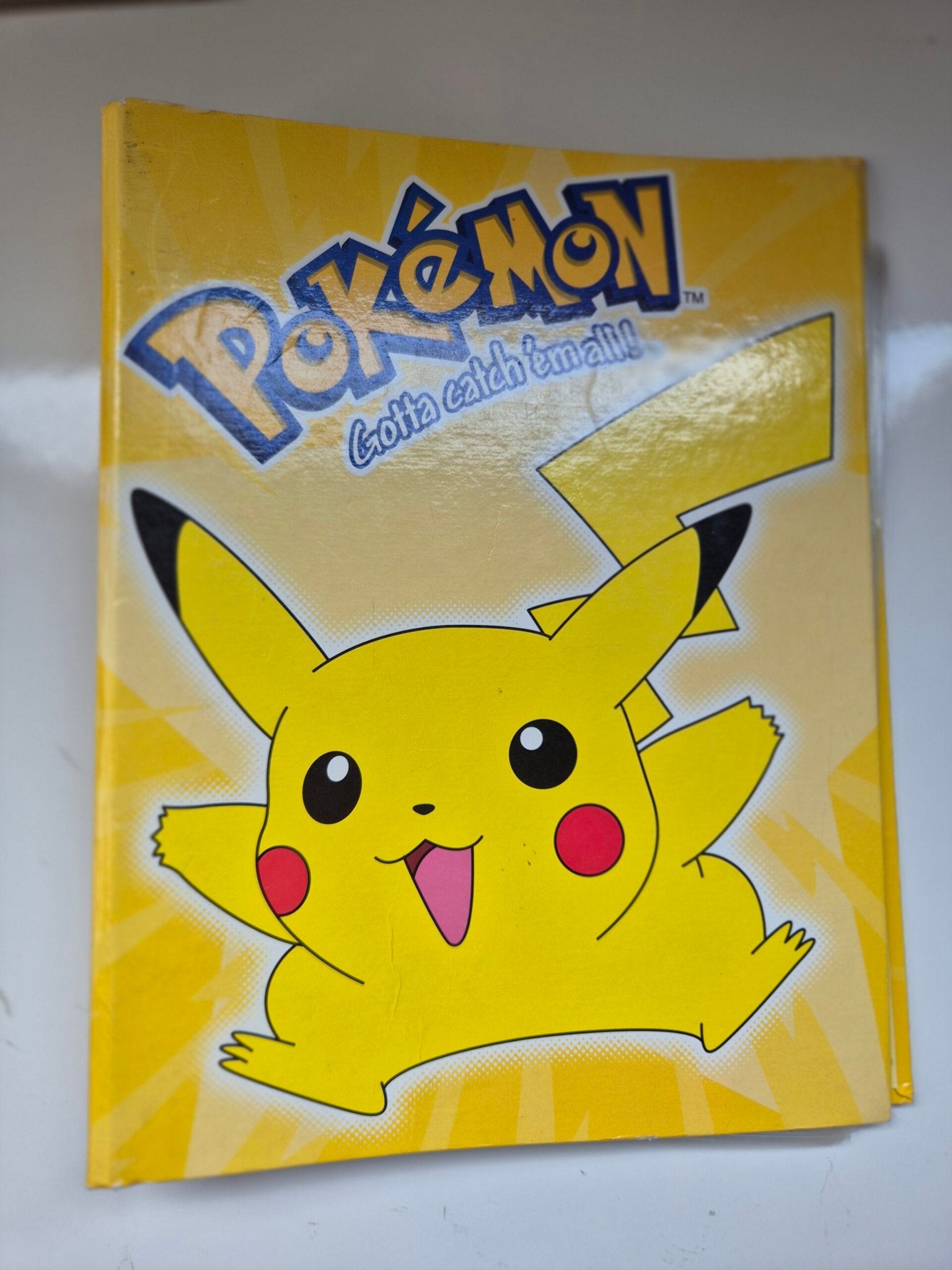 Vintage Official Pokémon Binder 'Gotta Catch 'Em All' Pikach, Verzenden, Gebruikt