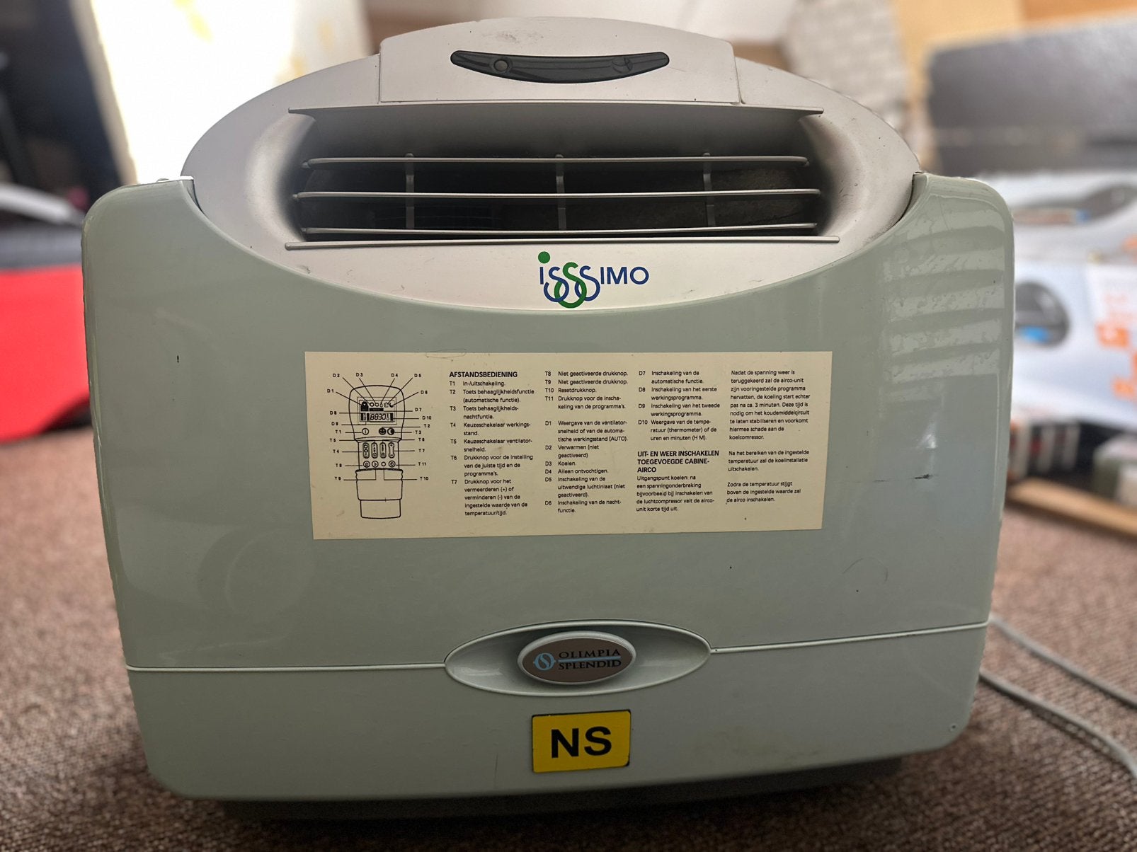 Airco mobiel, Witgoed en Apparatuur, Airco's, Ophalen, Gebruikt, 3 snelheden of meer, Koelen en Ontvochtigen