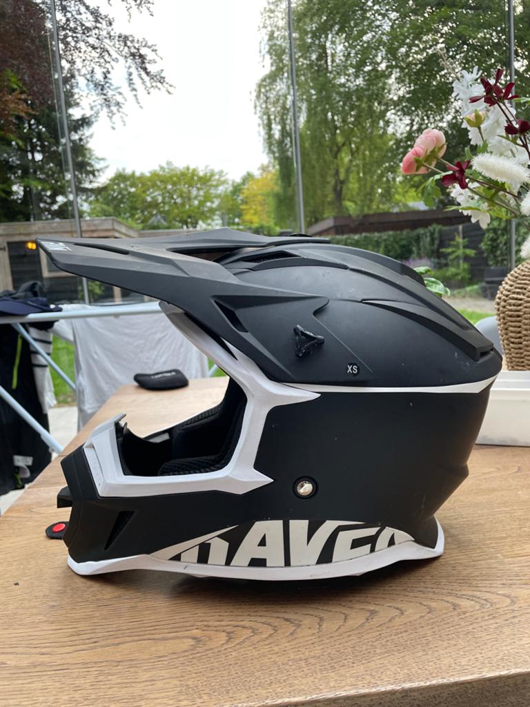 Raven airborne evo crossmotor/mountainbike helm, Overige merken, XS, Offroadhelm, Ophalen of Verzenden