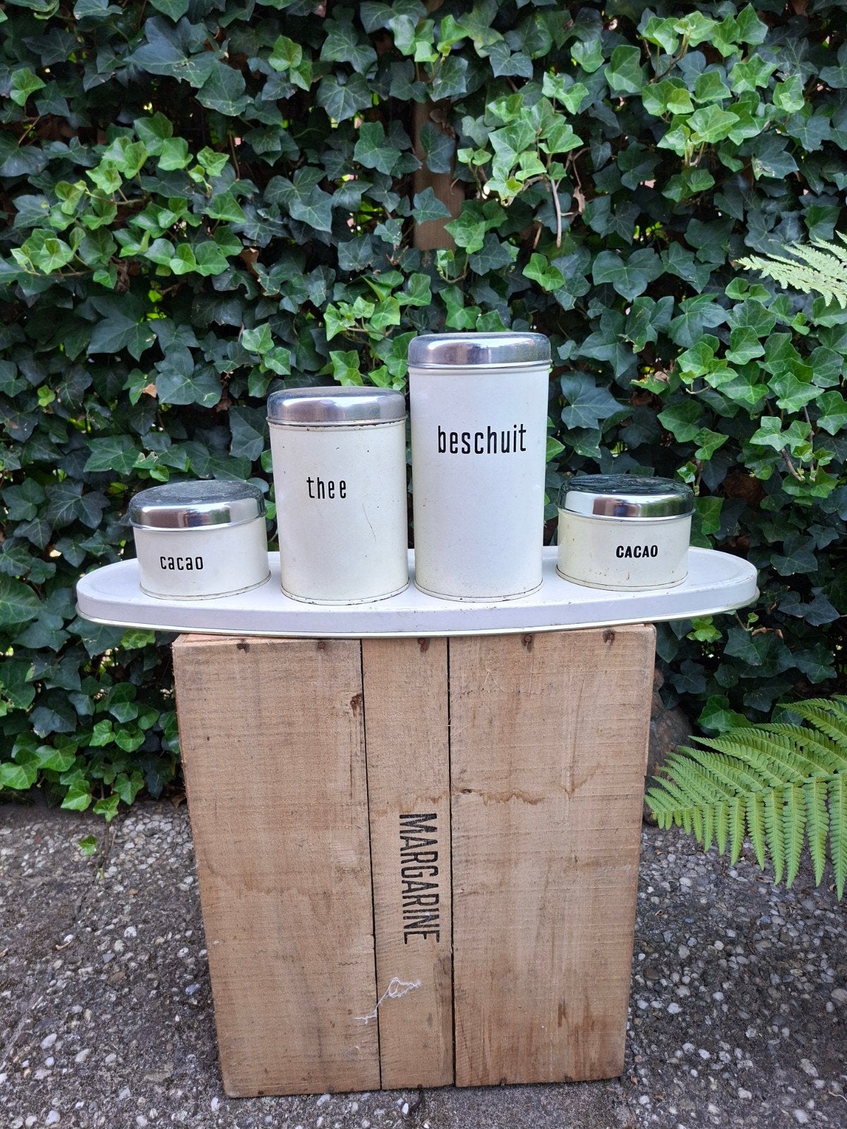 Brabantia voorraadblikken op origineel rek!, Ophalen of Verzenden