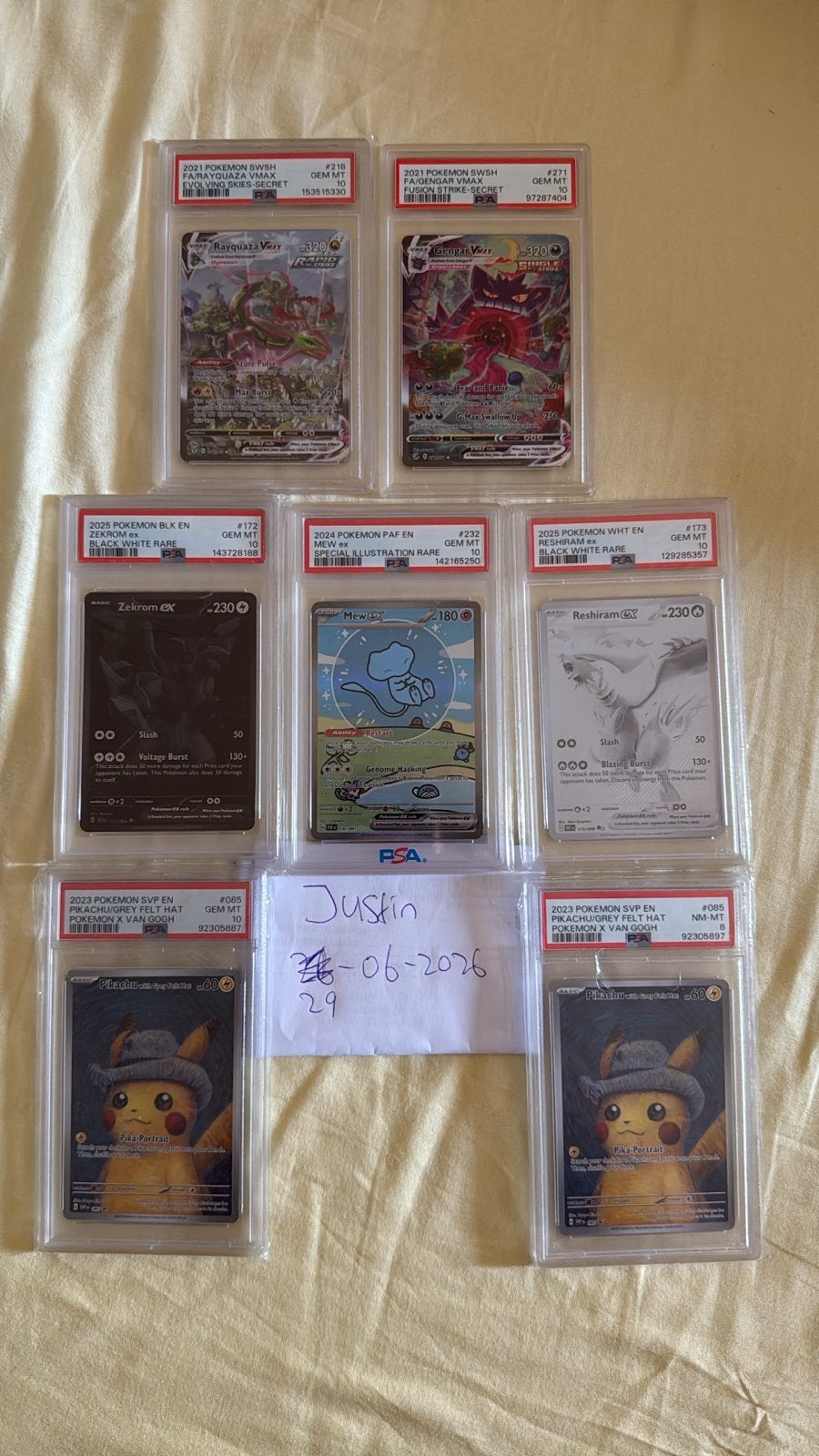 Pokémon PSA 10 Graded Kaarten Engels Modern Slabs, Ophalen, Zo goed als nieuw, Meerdere kaarten