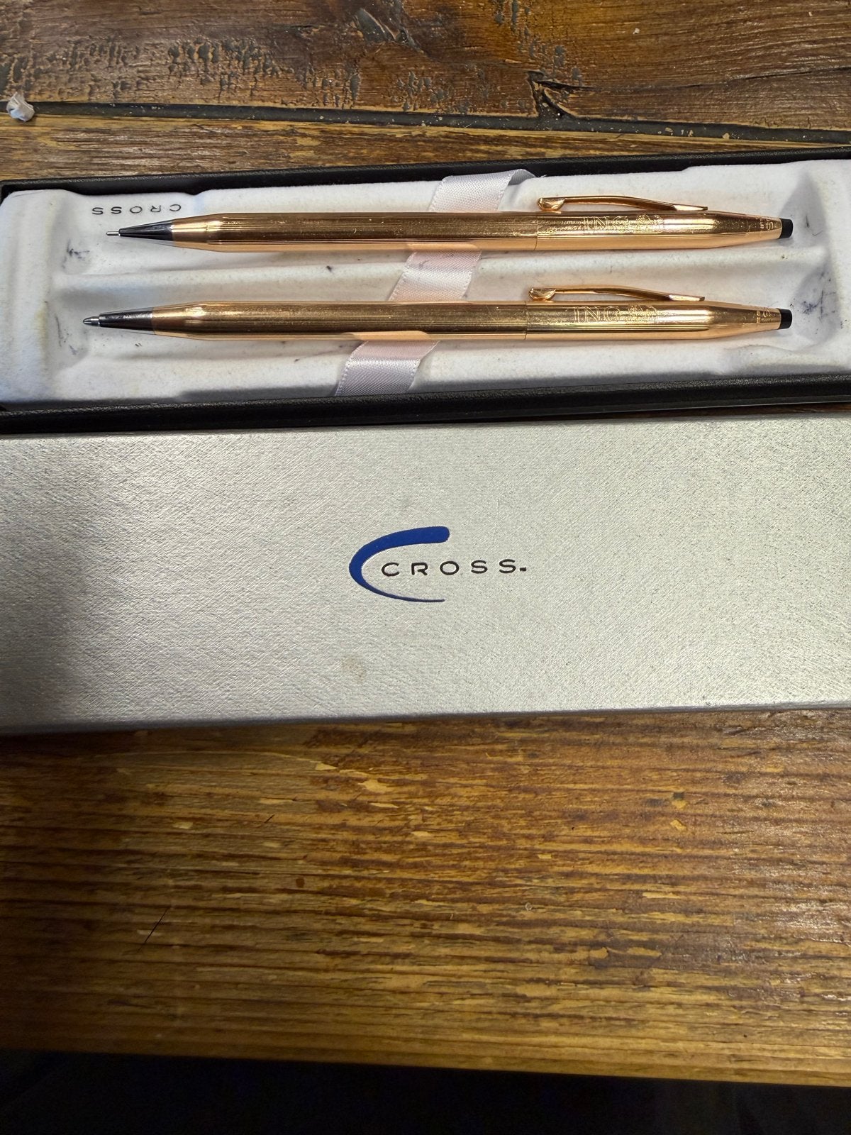 1/20 14k gerold gouden CROSS potlood en pen, Verzenden, Cross, Nvt, Nvt