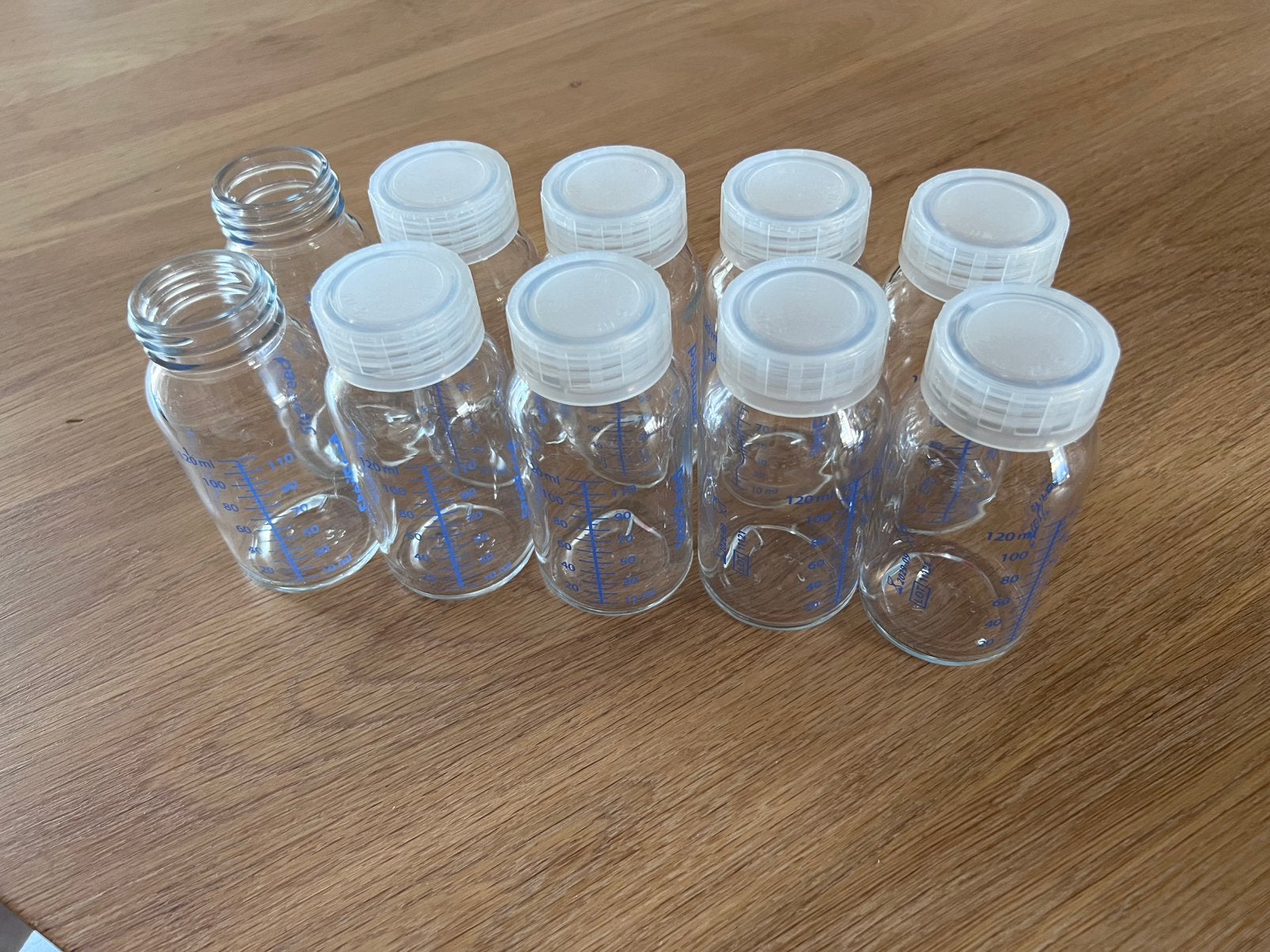 SteriFeed glazen bewaarflessen (120 ml) moedermelk, Ophalen, Gebruikt, Overige typen