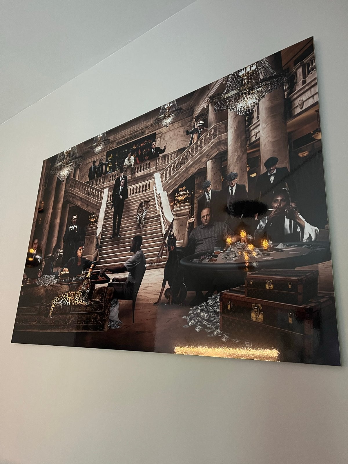 Maffiabazen Schilderij, Ophalen