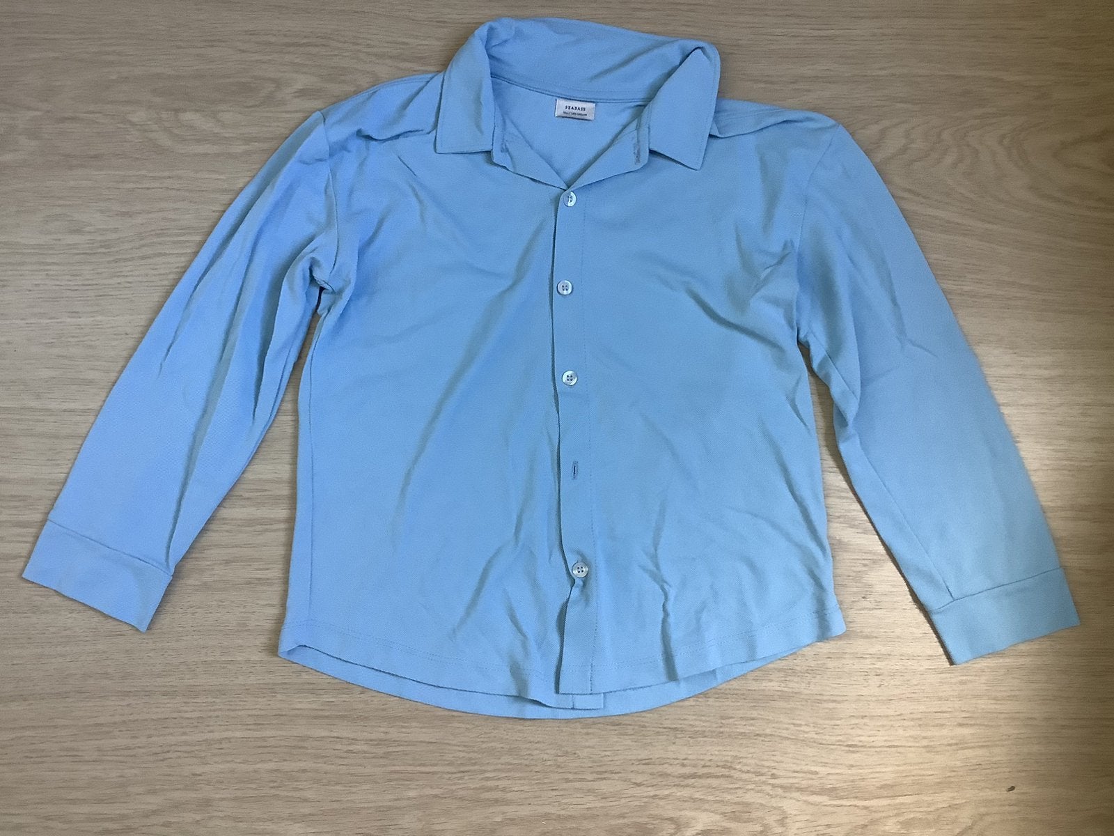 mooi lichtblauw UV-shirt van SEABASS maat 140, Ophalen of Verzenden, Zo goed als nieuw, Jongen, Sport- of Zwemkleding