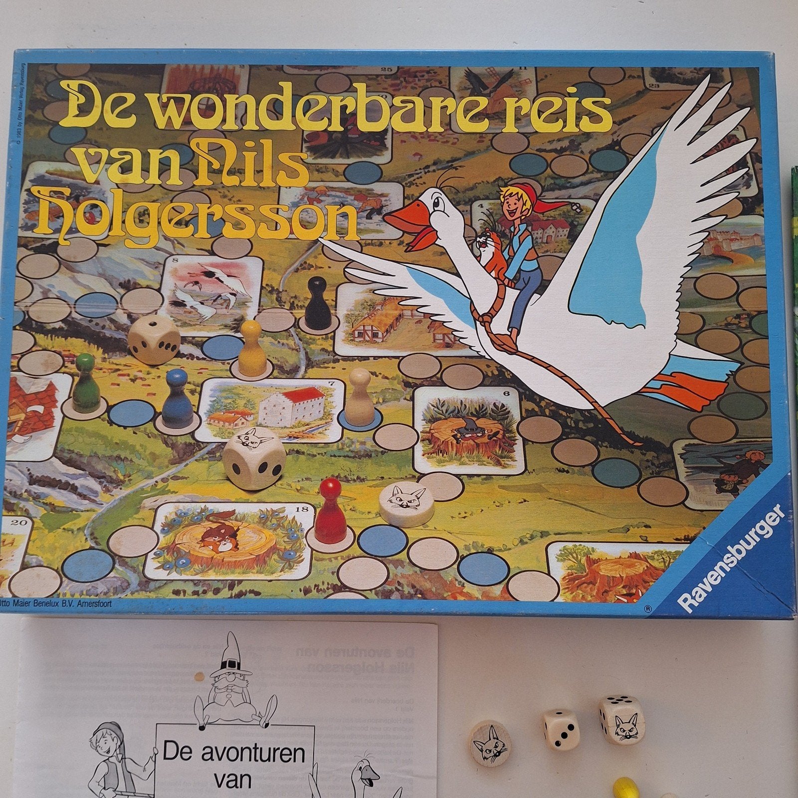 Nils holgersson bordspel Ravenburger 1983, Ophalen of Verzenden, Zo goed als nieuw, Ravensburger, Nvt