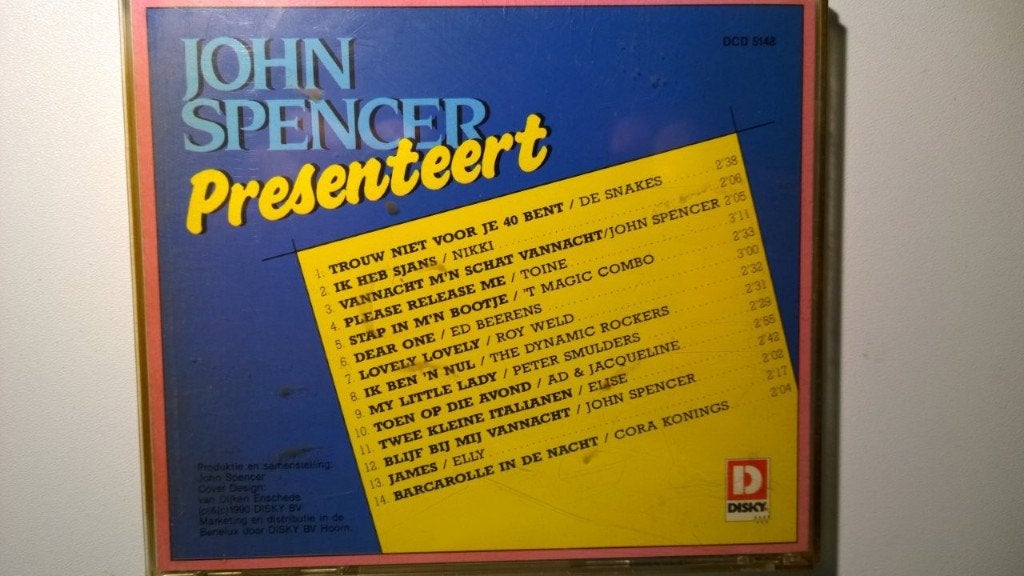 John Spencer Presenteert, Cd's en Dvd's, Ophalen of Verzenden, Zo goed als nieuw, Pop