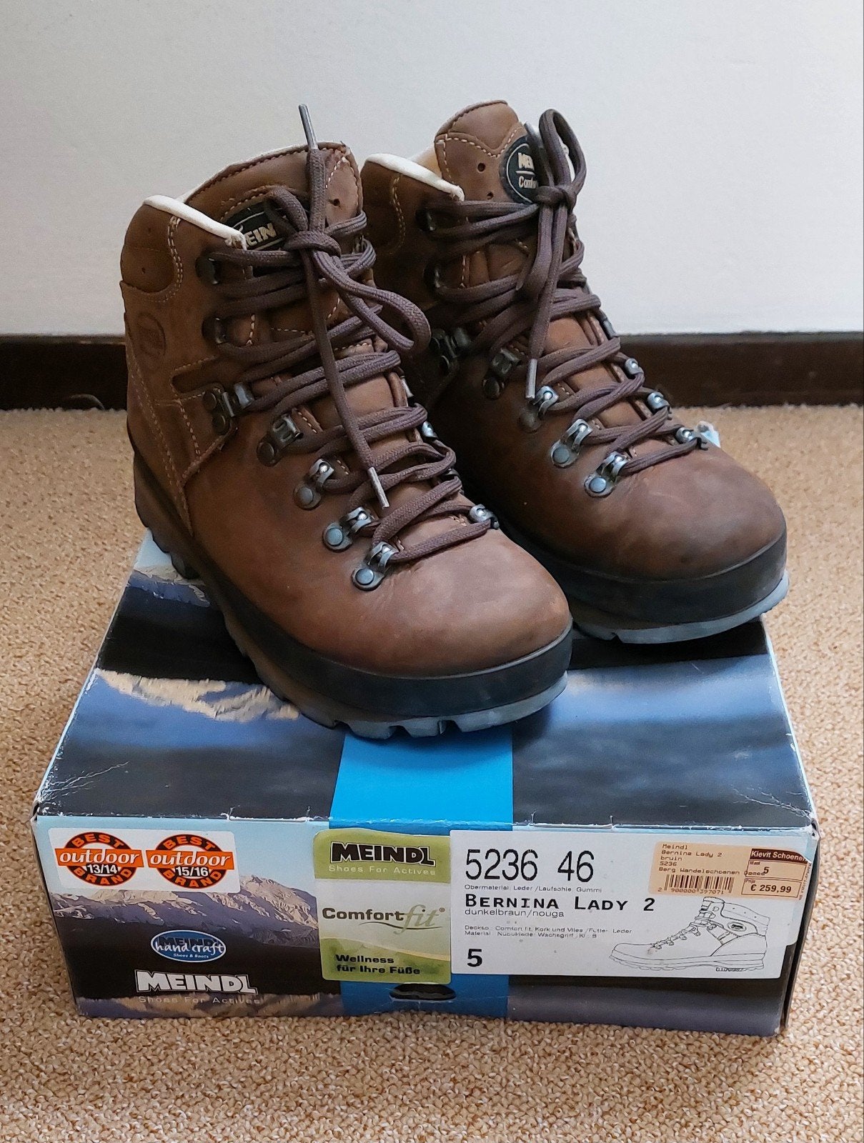 Meindl Bernina Lady 2 wandelschoenen - Zo goed als nieuw, Ophalen of Verzenden, Zo goed als nieuw, Schoenen