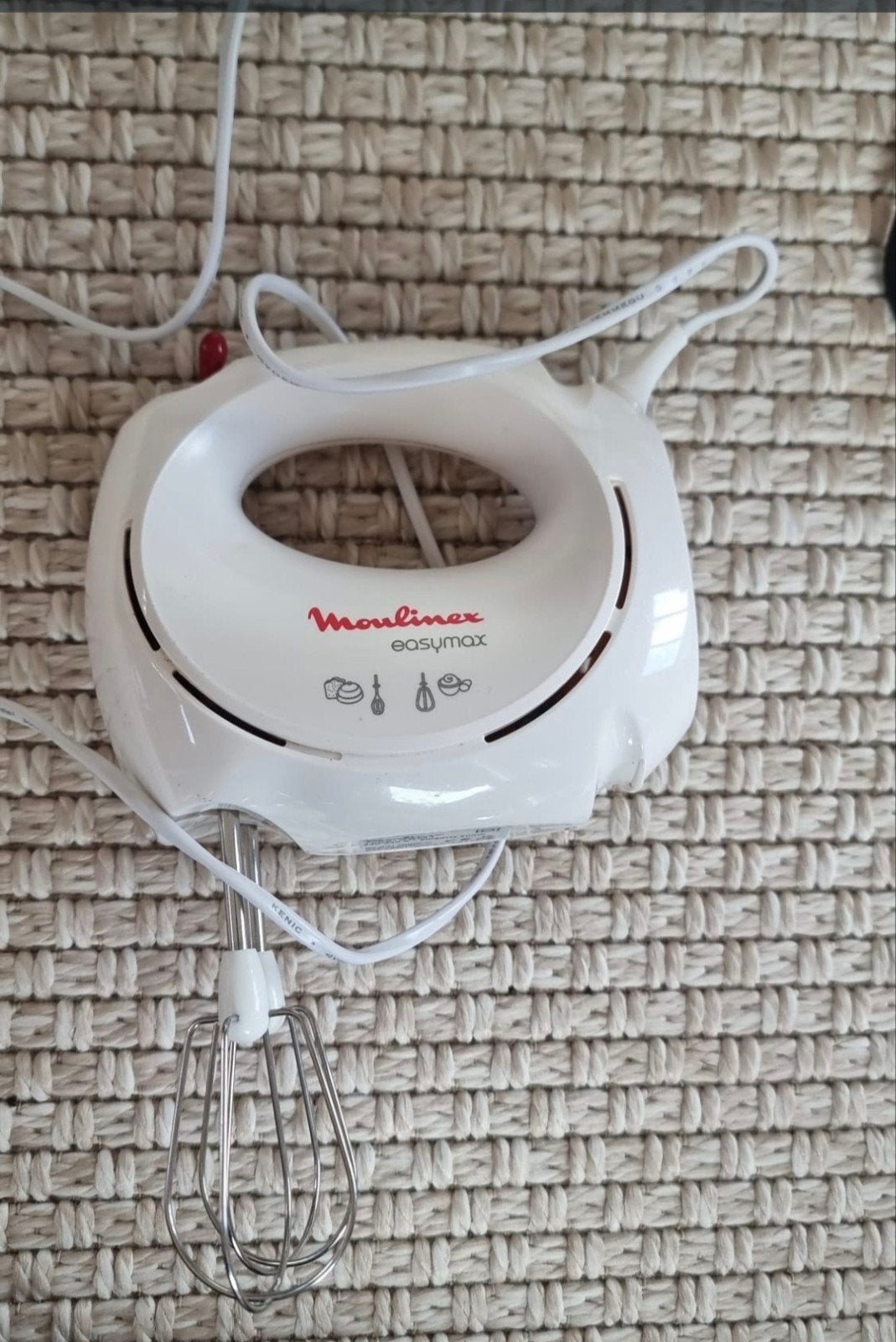 Moulinex Easymax Handmixer - Wit, Ophalen of Verzenden, Gebruikt, 2 snelheden