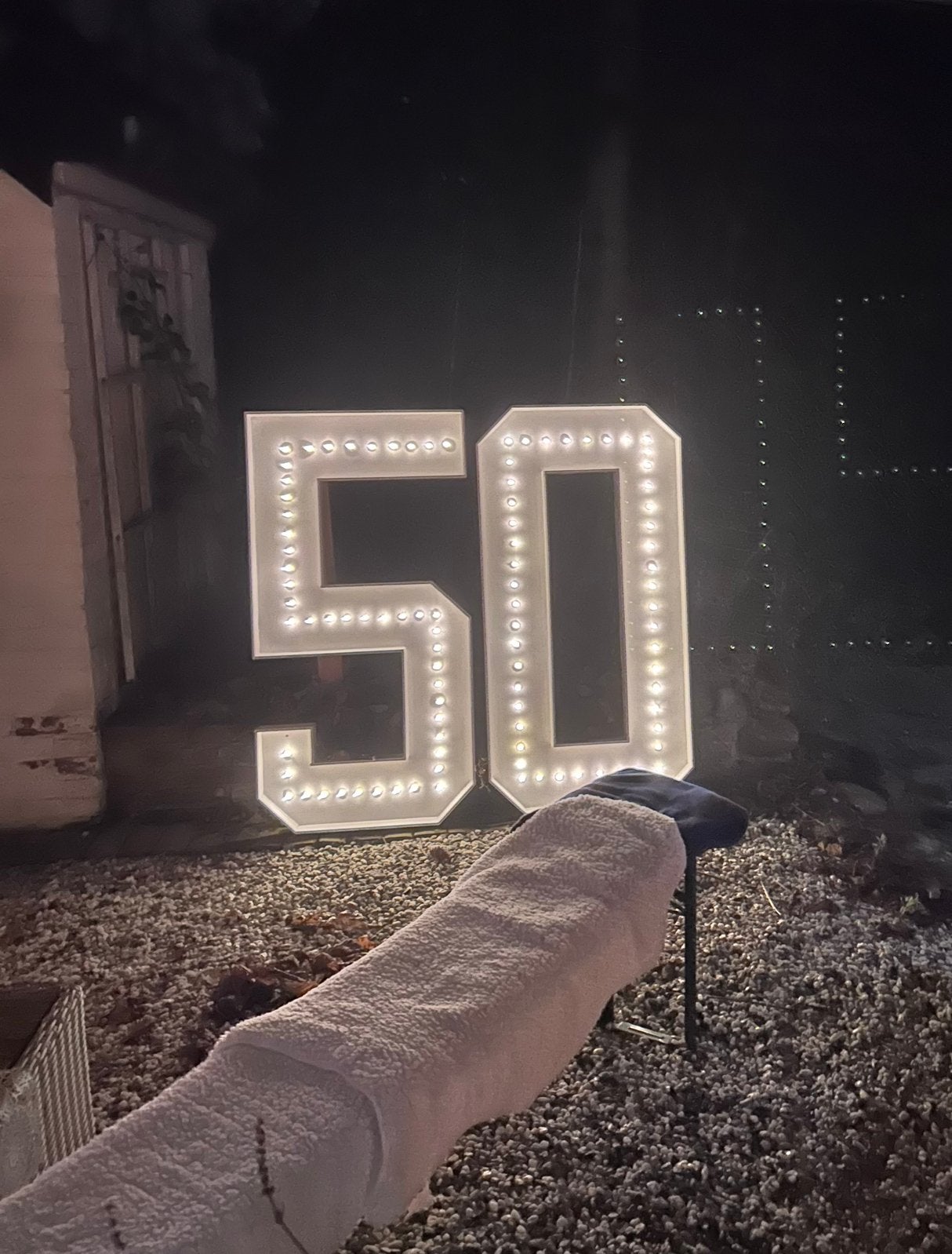 Cijferlampen, 50 jr verliefd, verloofd, getrouwd of jarig?!, Tuin en Terras, Ophalen, Minder dan 50 watt, Overige typen, Led