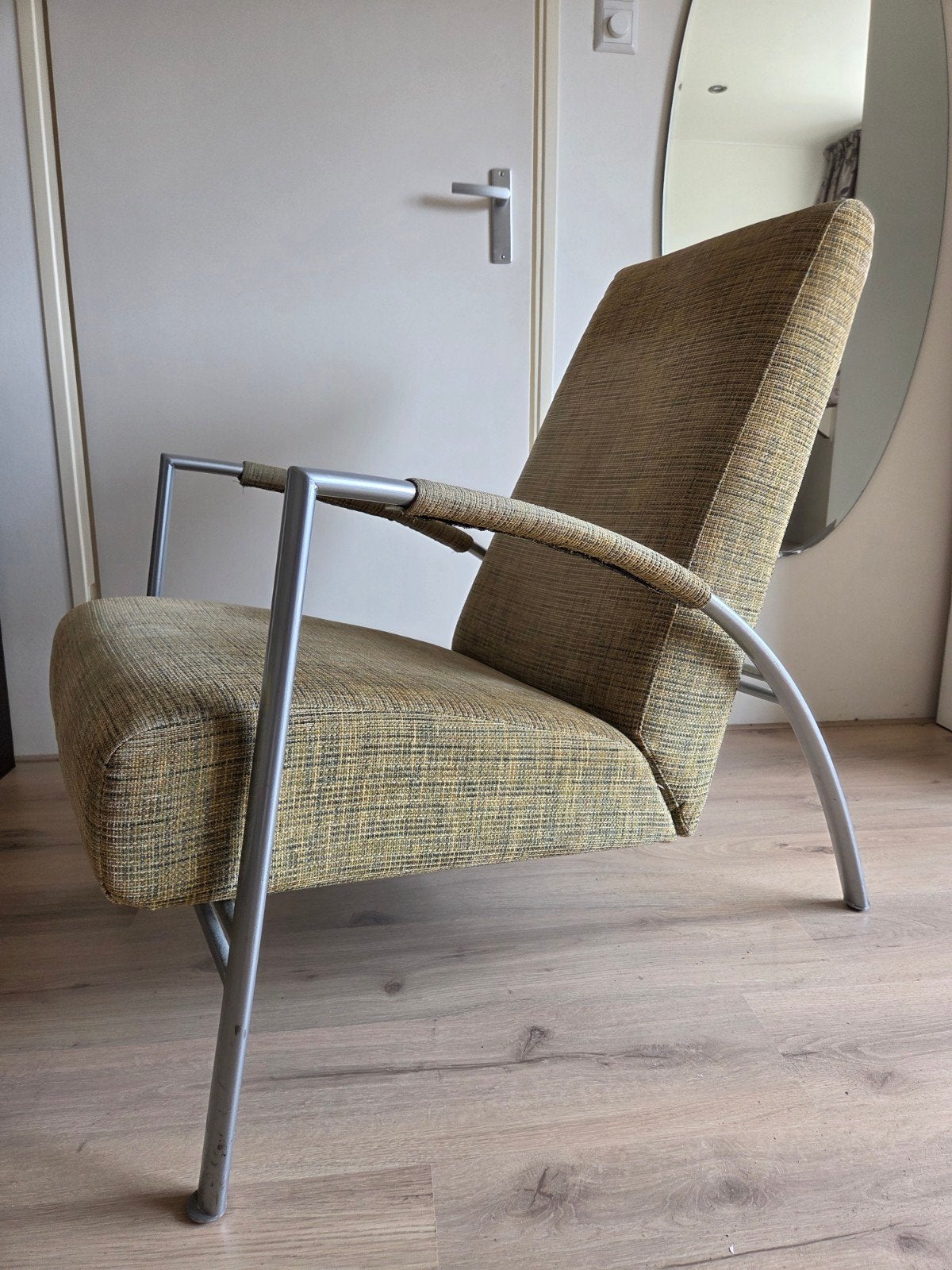 Harvink stoel, fauteuil de Club - Gebruikt, Huis en Inrichting, Stoelen, Ophalen, Gebruikt, Stof, Eén