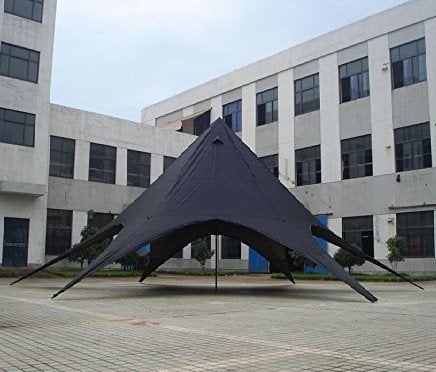 Profi Starflex-Shelter /Stertent / Starshade 10x10m Zwart, Ophalen of Verzenden, Nieuw, 8 meter of meer, Stertent