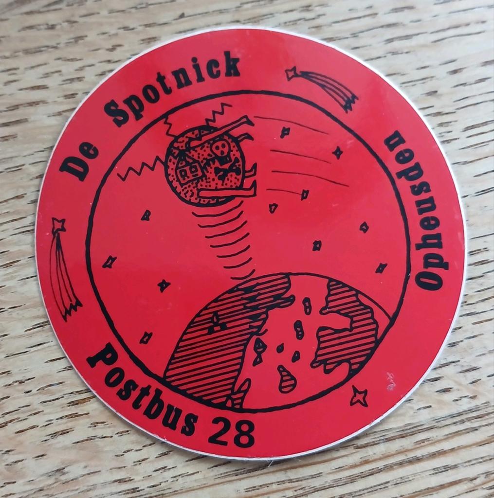 Sticker piraat zendamateur radio, De Spotnick, OPHEUSDEN, Ophalen of Verzenden, Zo goed als nieuw