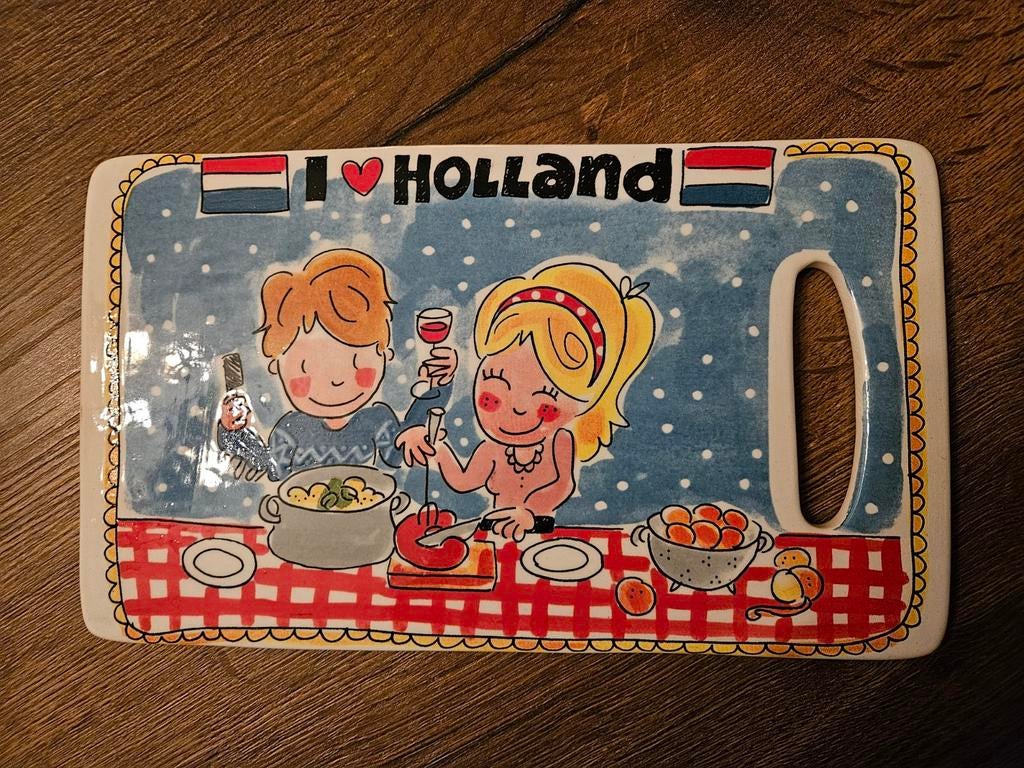 Blond Amsterdam Snijplank 'I Love Holland', Blond Amsterdam, Gebruikt, Snij-/serveerplank, Ophalen of Verzenden