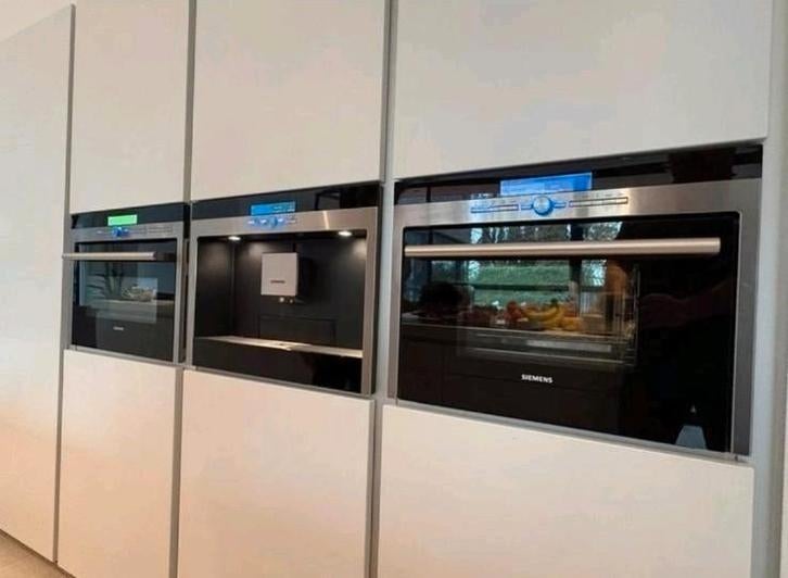 Siemens  luxe set combi oven, koffiemachine,combi stoomoven, Witgoed en Apparatuur, Ophalen of Verzenden, Zo goed als nieuw, Stoom