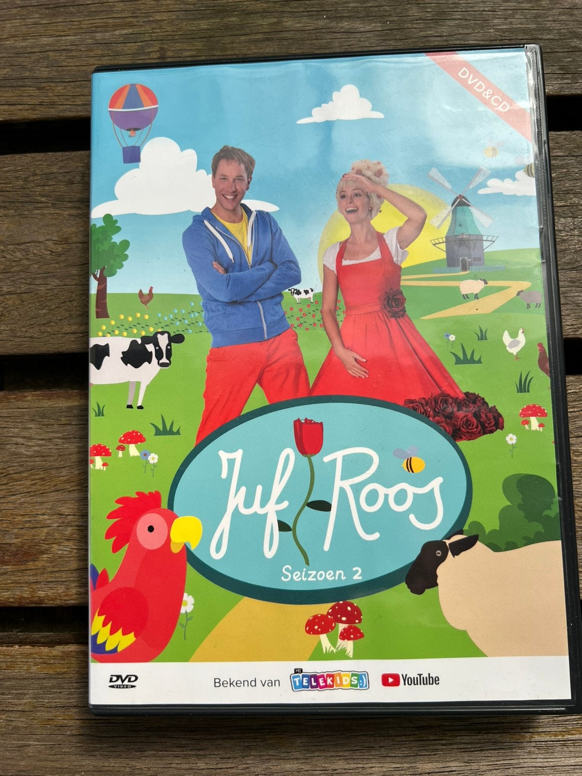 Juf Roos Seizoen 2 DVD en CD - Bekend van Telekids & YouTube, Alle leeftijden, Ophalen of Verzenden, Zo goed als nieuw, Tv fictie
