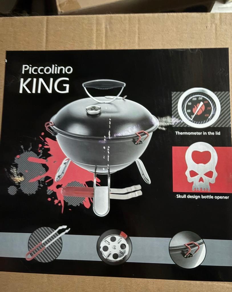 Piccolino KING BBQ met thermometer en flesopener, Ophalen of Verzenden, Nieuw