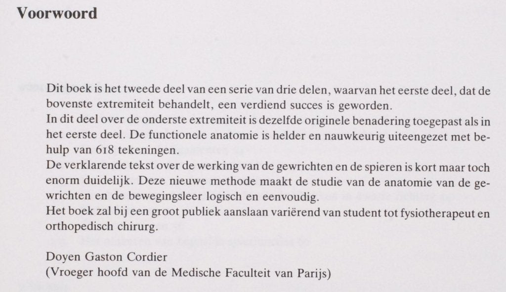 Bewegingsleer - De Onderste Extremiteit - I.A. Kapandji, Verzenden, Beta, Zo goed als nieuw, HBO