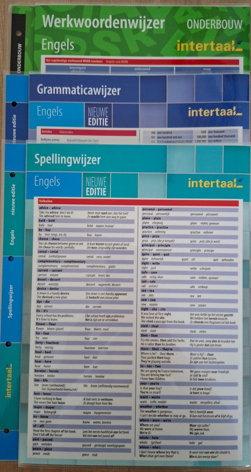 Intertaal Grammaticawijzer & Spellingwijzer Engels, Ophalen of Verzenden, Zo goed als nieuw, Intertaal, Non-fictie