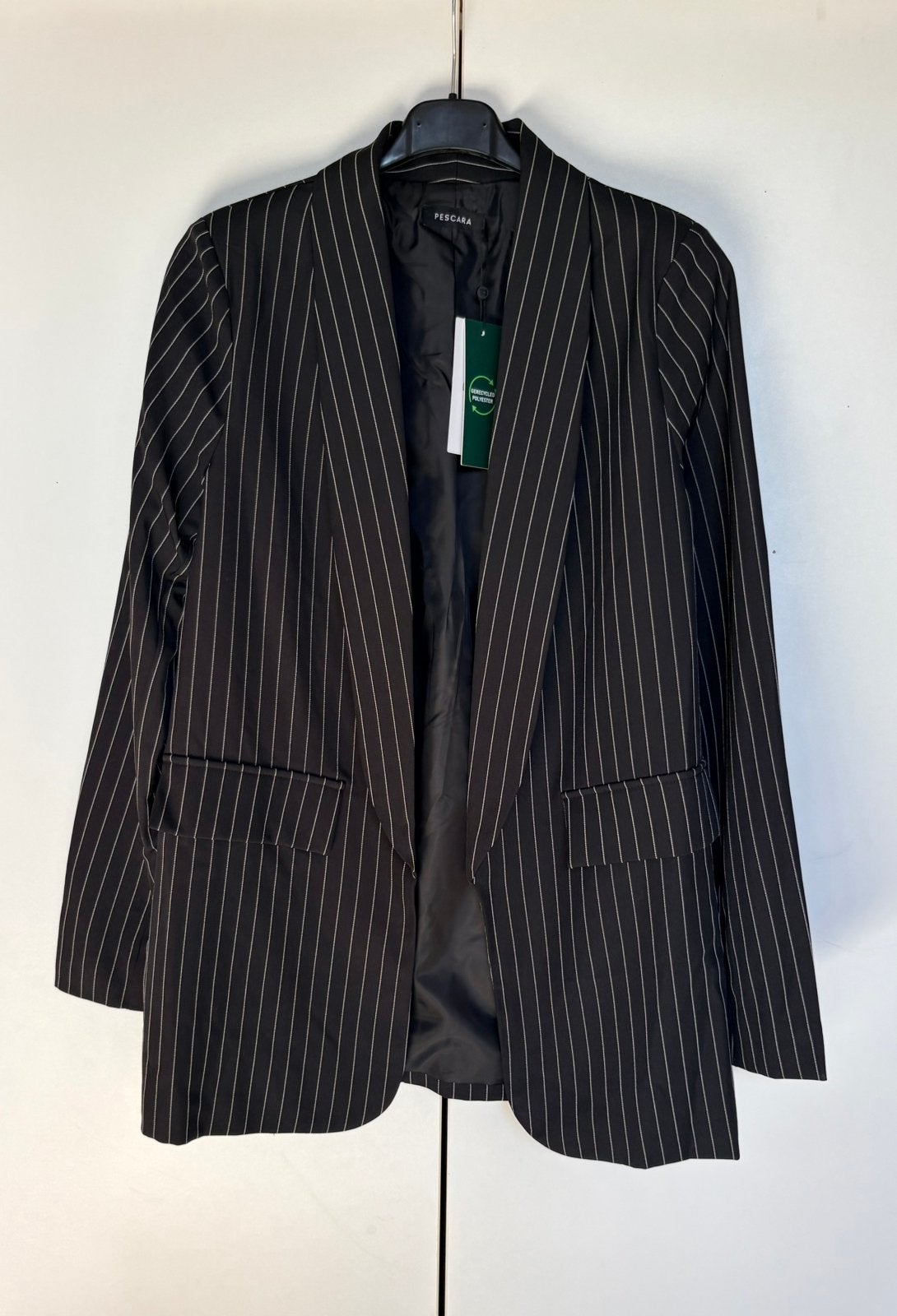 Blazer Krijtstreep Zwart, Kleding | Dames, Jasjes, Kostuums en Pakken, Zwart, Nieuw, Ophalen of Verzenden, Jasje