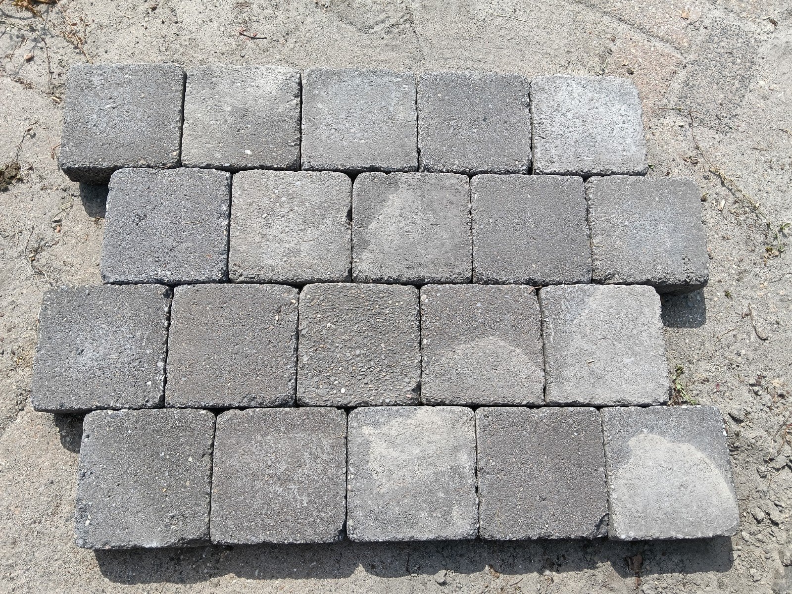 15x15x6 getrommeld antraciet, Tuin en Terras, Ophalen, Gebruikt, Overige typen, 10 m² of meer