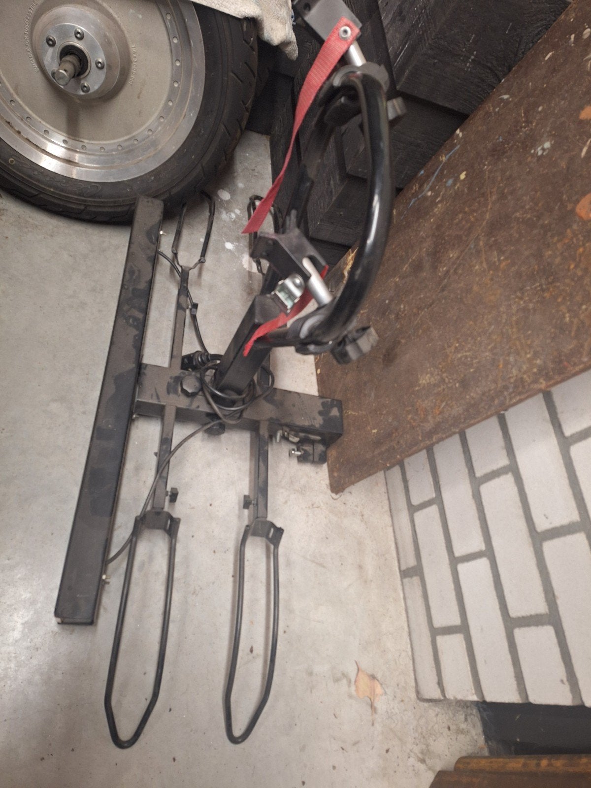 fietsendrager, Ophalen, Gebruikt, Brede banden, 2 fietsen