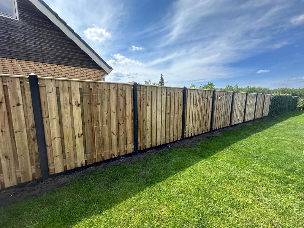 Hout en beton schuttingen, gratis offerte!, Ophalen, 1 tot 2 meter, Minder dan 3 meter, Nieuw