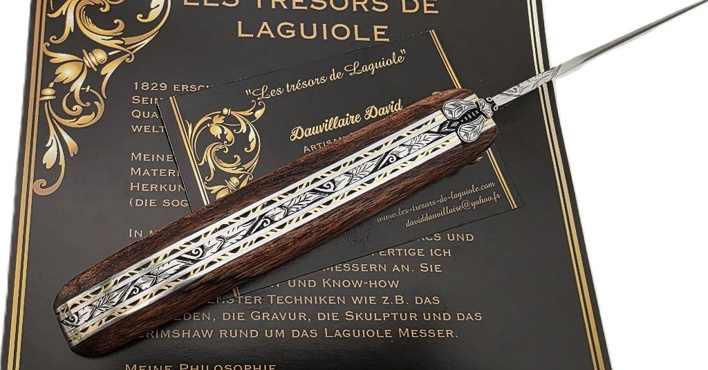 Schitterend Nieuw Mes Zakmes Laguiole DAVID DAUVILLAIRE 22cm, Verzamelen, Verzenden, Overige soorten, Overige gebieden, Mes of Dolk