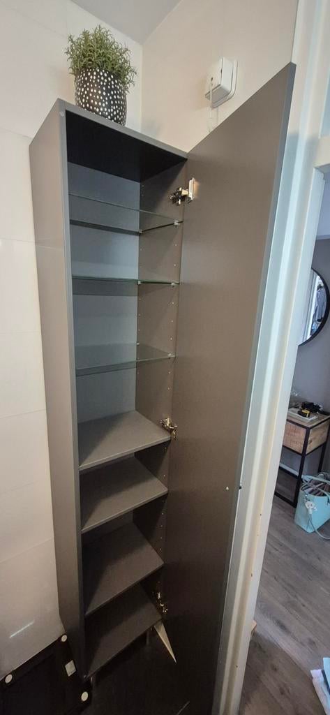 Badkamer kast IKEA GODMORGON grijs, Ophalen, (Half)hoge kast, Minder dan 50 cm, Zo goed als nieuw