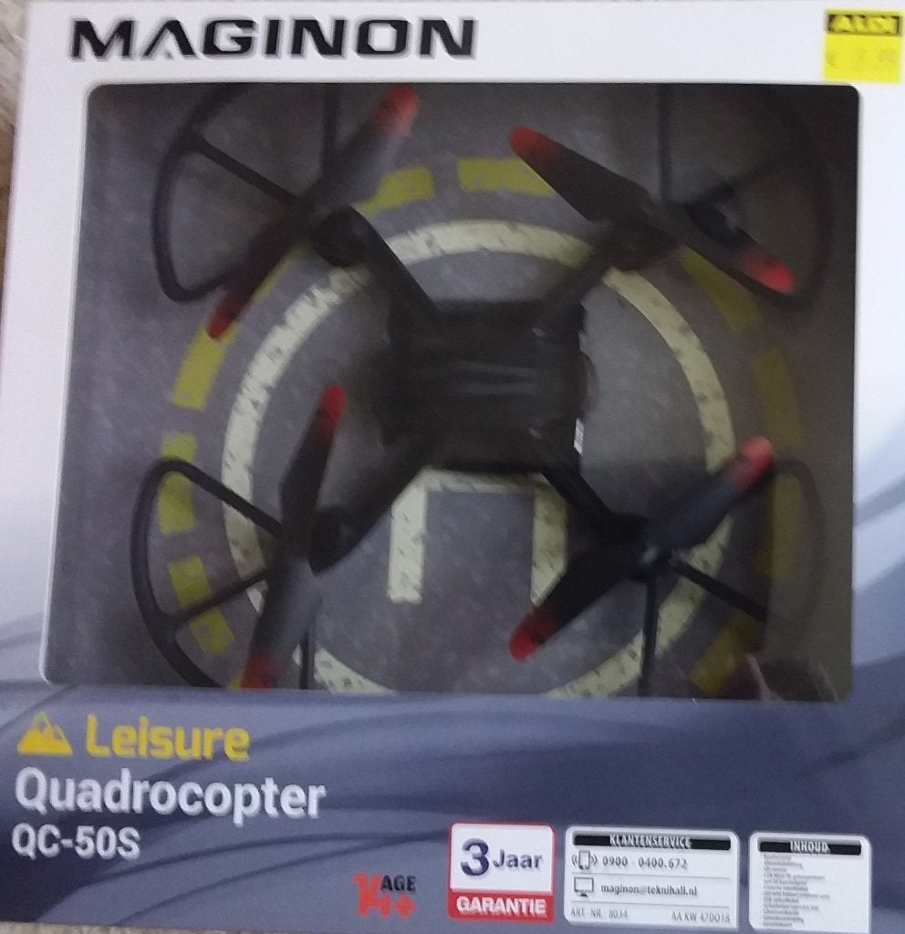 Maginon  quadrocopter, Ophalen, Zo goed als nieuw