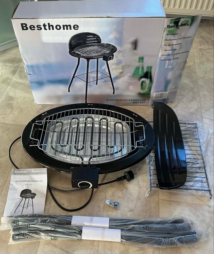 Besthome Elektrische BBQ met Statief 2000W NIEUW, Ophalen of Verzenden, Nieuw