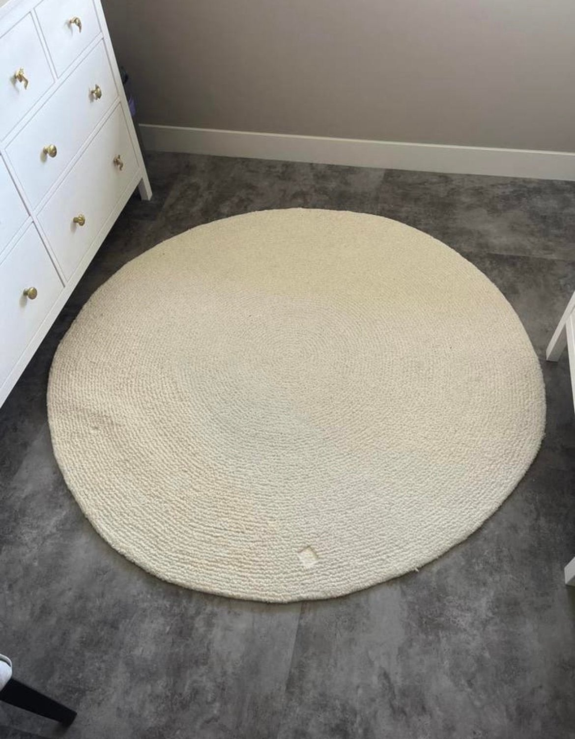 Kwantum vloerkleed Napi beige, Ophalen, Beige, 200 cm of meer, Zo goed als nieuw