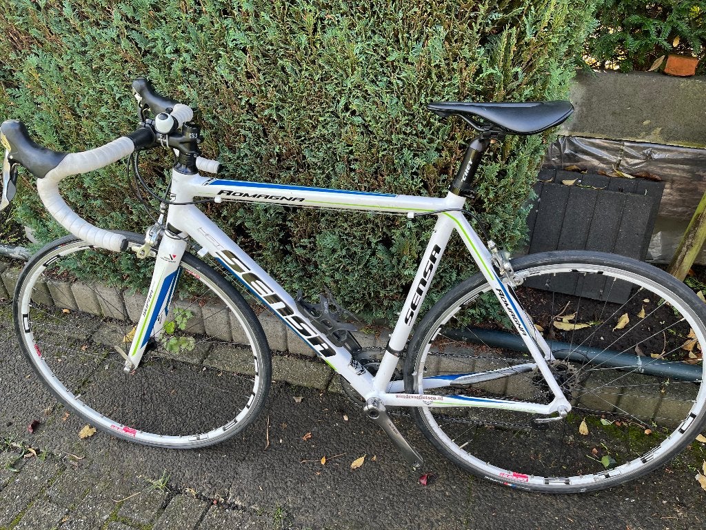 Race fiets sensa, Gebruikt, Aluminium, Meer dan 20 versnellingen, 53 tot 57 cm