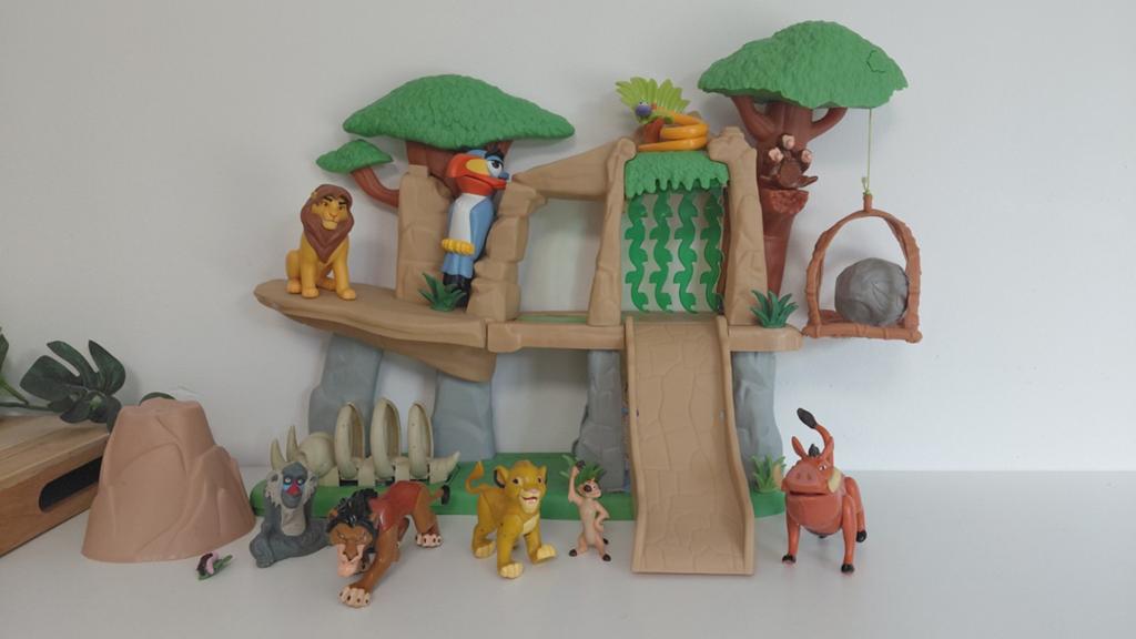 Lion king playset Disney, Ophalen of Verzenden, Leeuwenkoning of Jungle Boek, Zo goed als nieuw, Beeldje of Figuurtje
