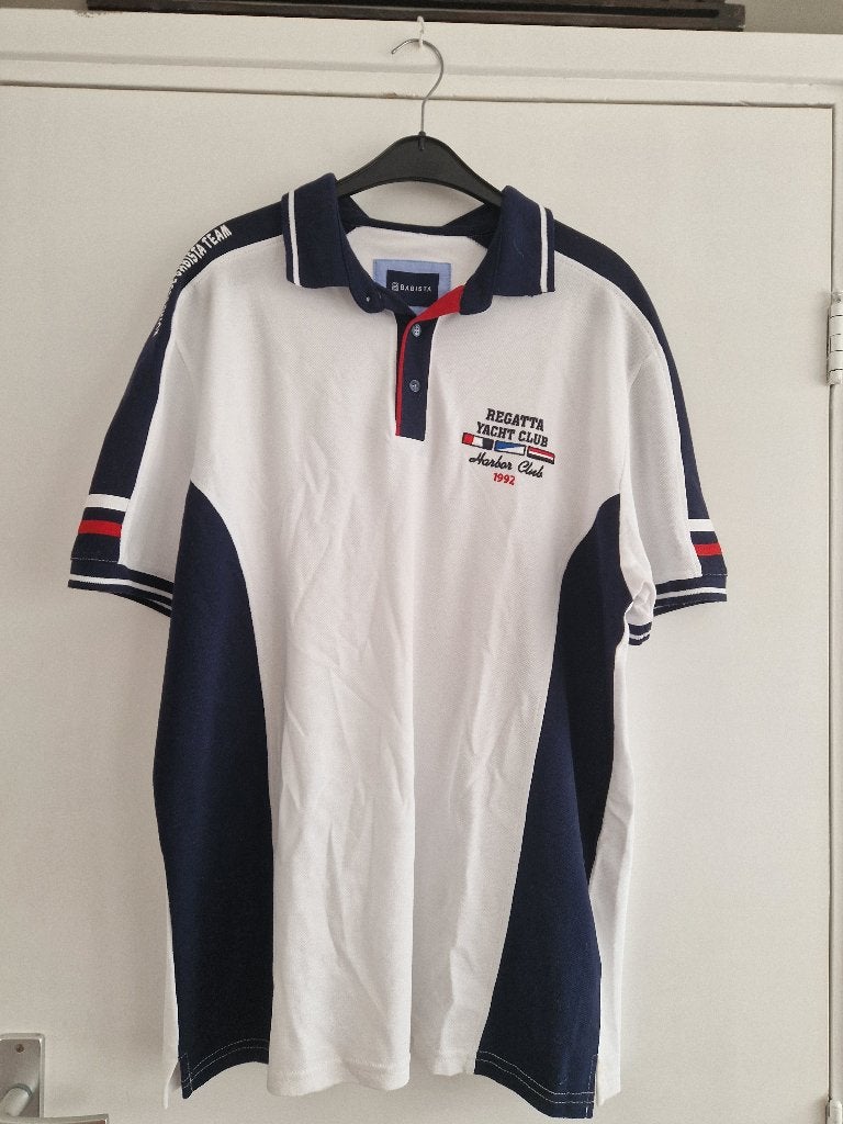 BABISTA Regular Fit Polo shirt wit, Bedrukt XL, Ophalen of Verzenden, Nieuw, Maat 56/58 (XL), Wit