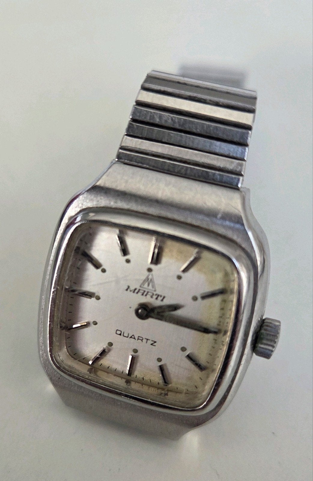 Marti Quartz Dameshorloge - Vintage Stijl, Sieraden, Tassen en Uiterlijk, Horloges | Dames, Overige merken, Staal, Gebruikt, Staal