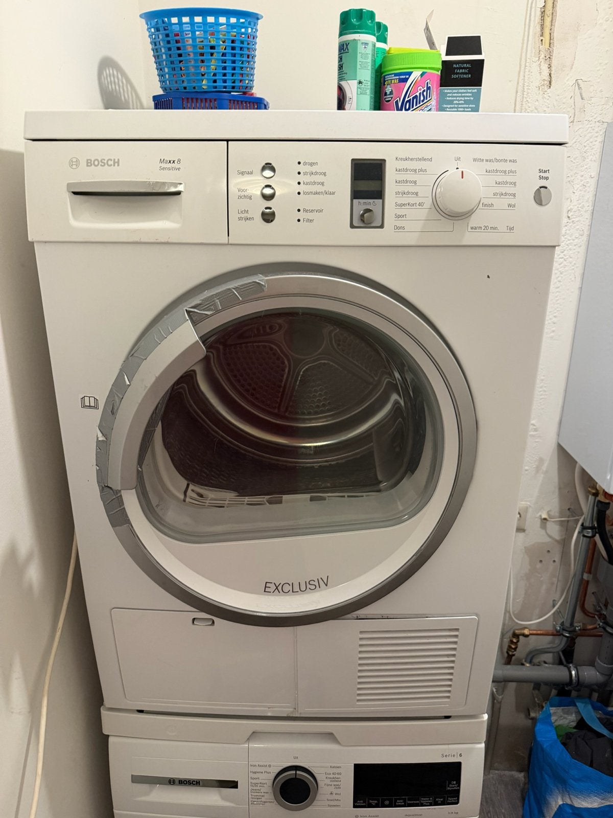 Bosch Maxx 8 Sensitive Condensdroger - 8 kg, Ophalen, Gebruikt, 8 tot 10 kg, Voorlader