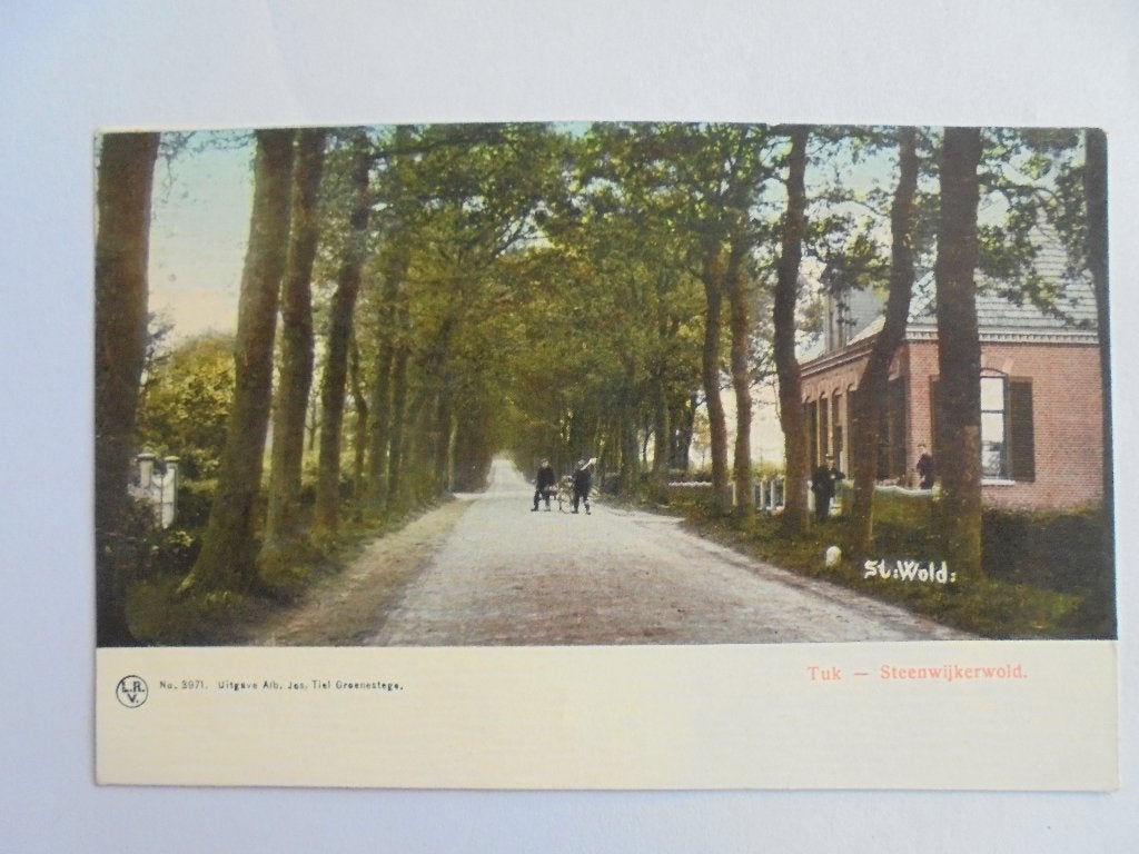 TUK, richting Steenwijkerwold (naar SNEEK) 1908., Ophalen of Verzenden, Voor 1920, Gelopen, Overijssel