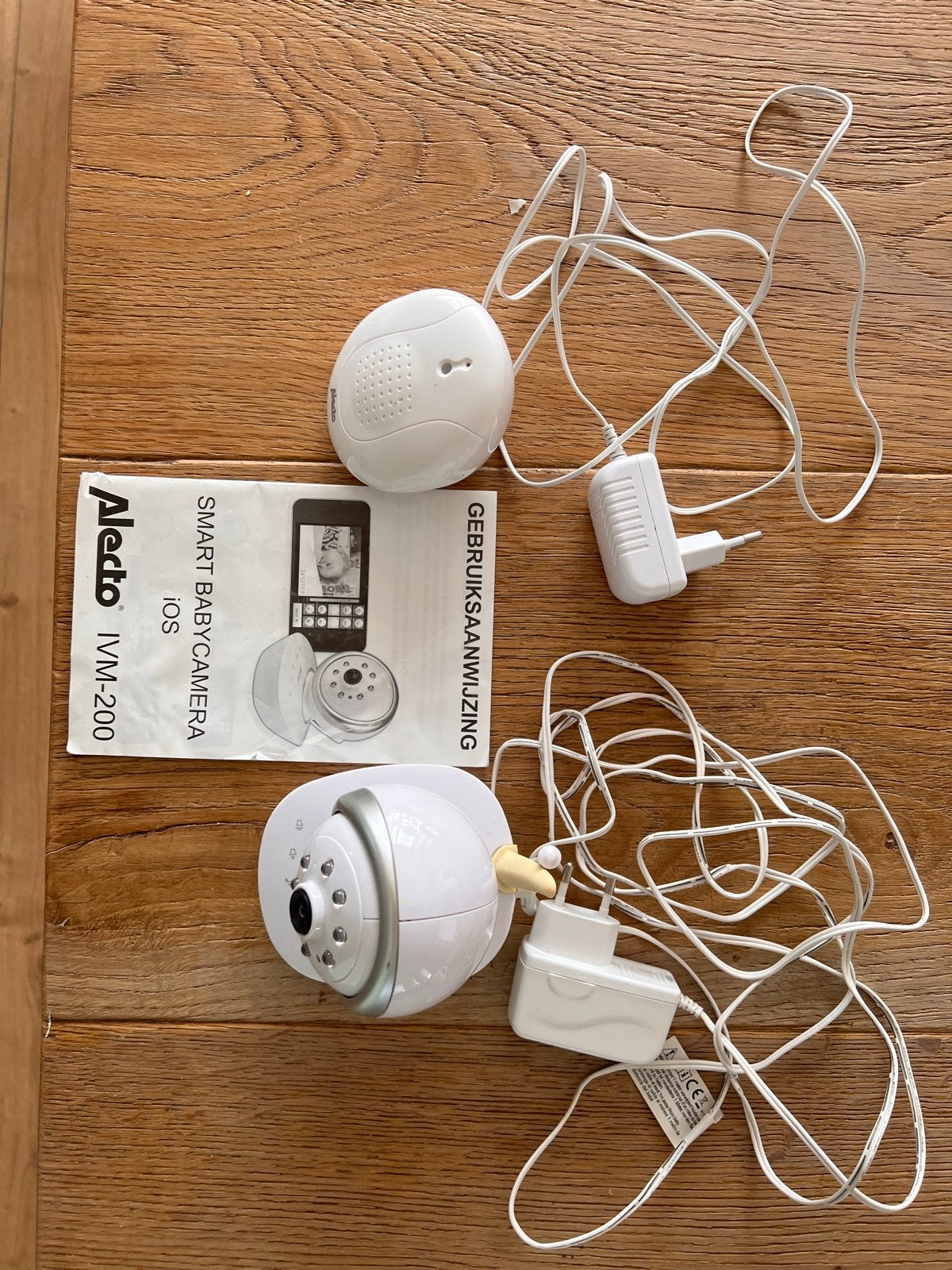 Alecto IVM-200 Smart Babycamera met handleiding, Kinderen en Baby's, Babyfoons, Ophalen, Gebruikt, 250 meter of meer, Camera