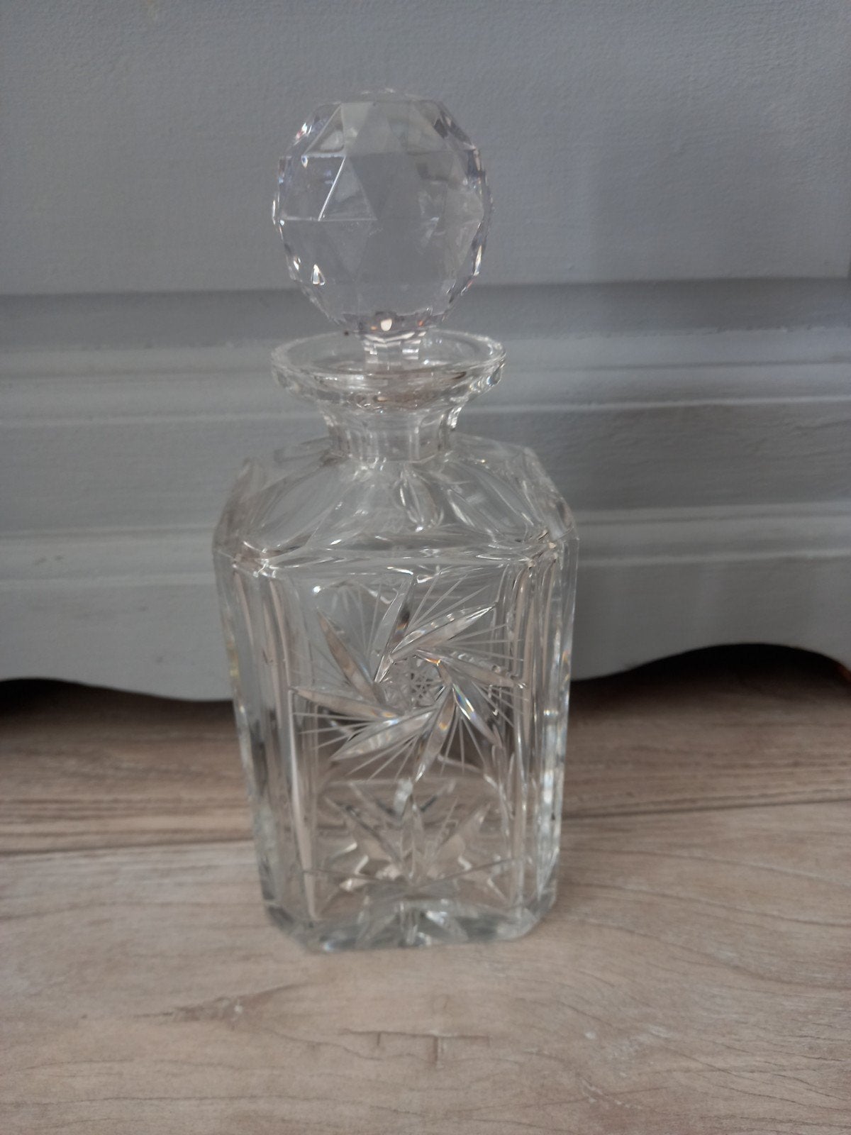 Kristallen whiskey karaf fijn slijpsel, Ophalen of Verzenden