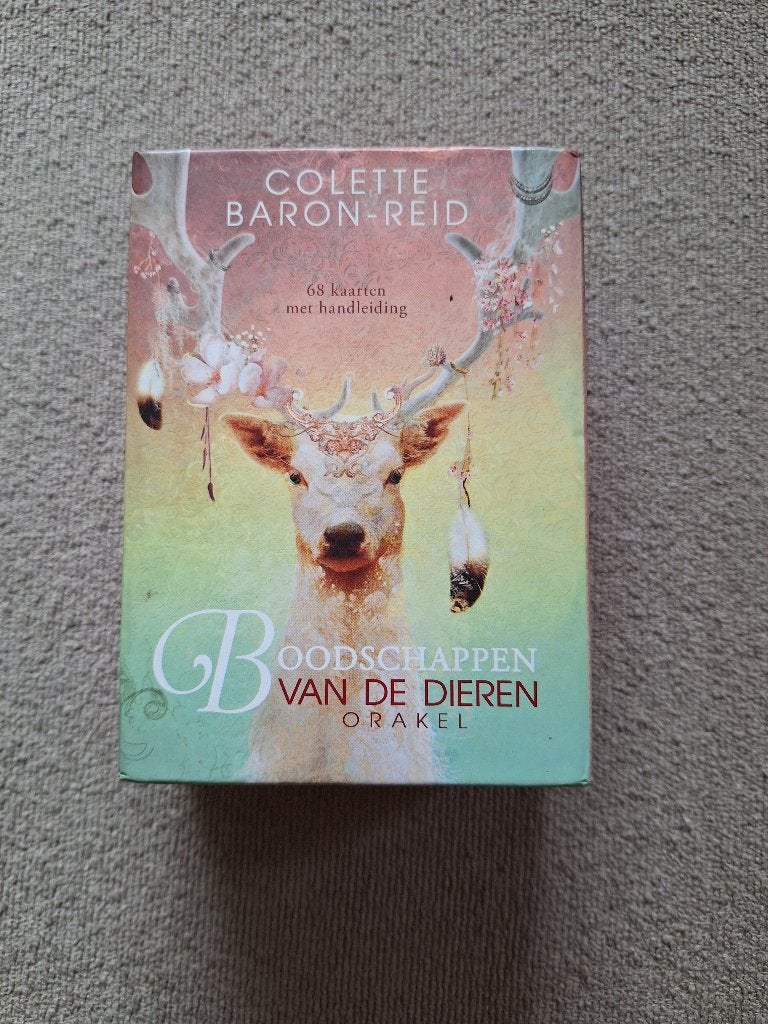 Boodschappen van de dieren Colette Baron Reid Orakel kaarten, Boeken, Ophalen of Verzenden, Zo goed als nieuw, Tarot of Kaarten leggen