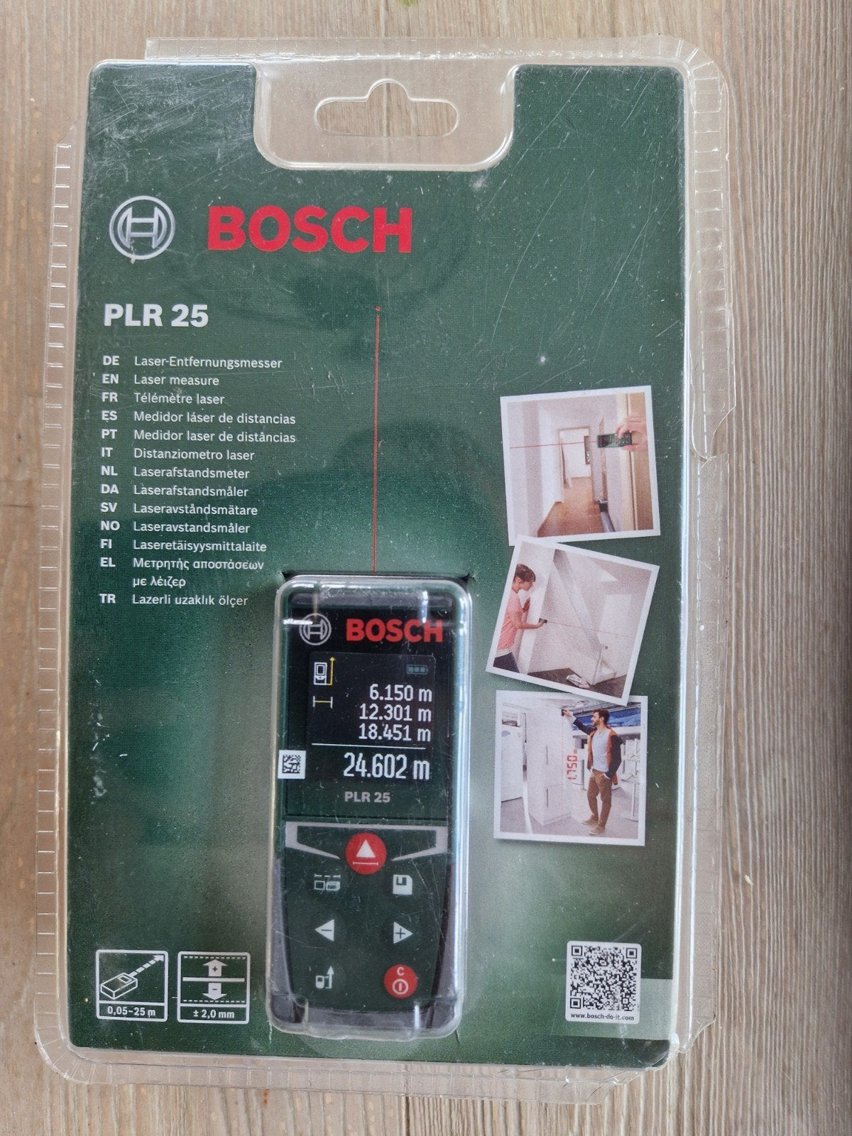 Bosch PLR 25 Laser Afstandsmeter - Nieuw in verpakking, Ophalen, Nieuw, Afstand