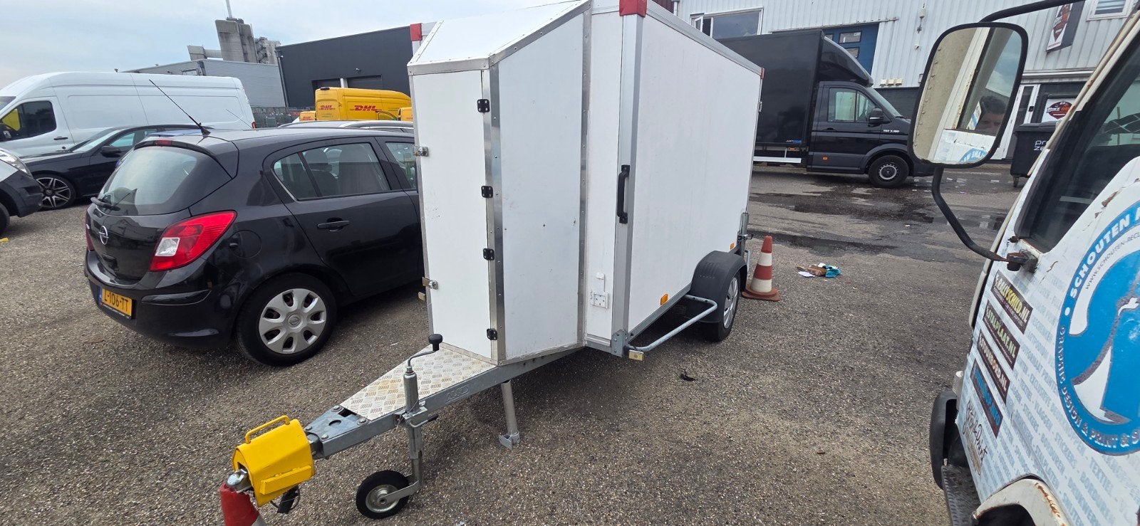 Geïsoleerde Gesloten Aanhangwagen 750 kg + Camera, Auto diversen, Ophalen, Gebruikt