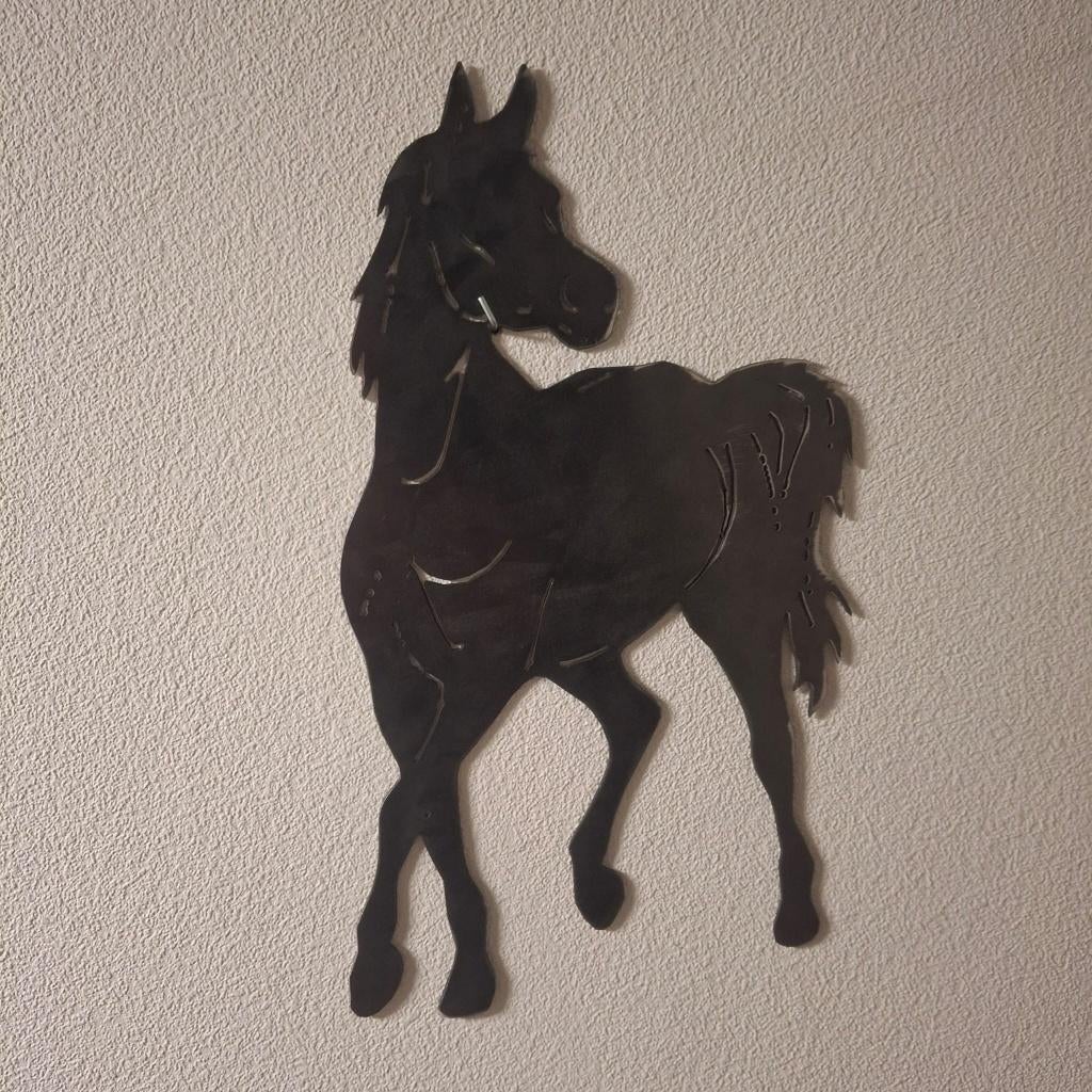 Prachtig Paard gesneden uit Cortenstaal, Ophalen of Verzenden, Nieuw