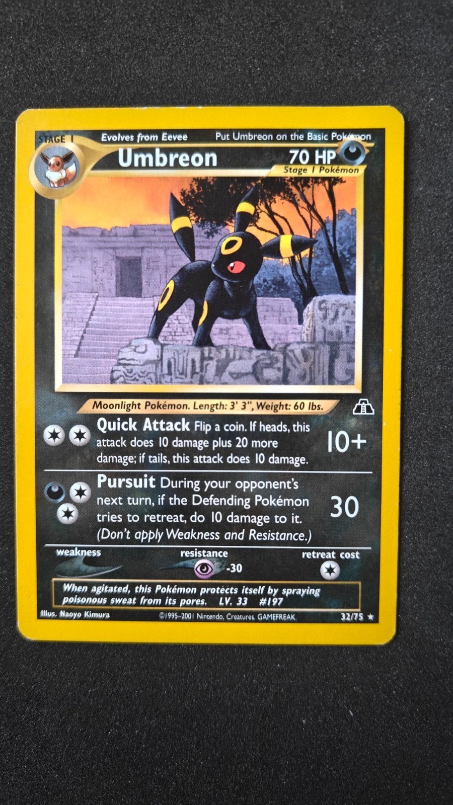 umbreon 32 aquapolis, Ophalen of Verzenden