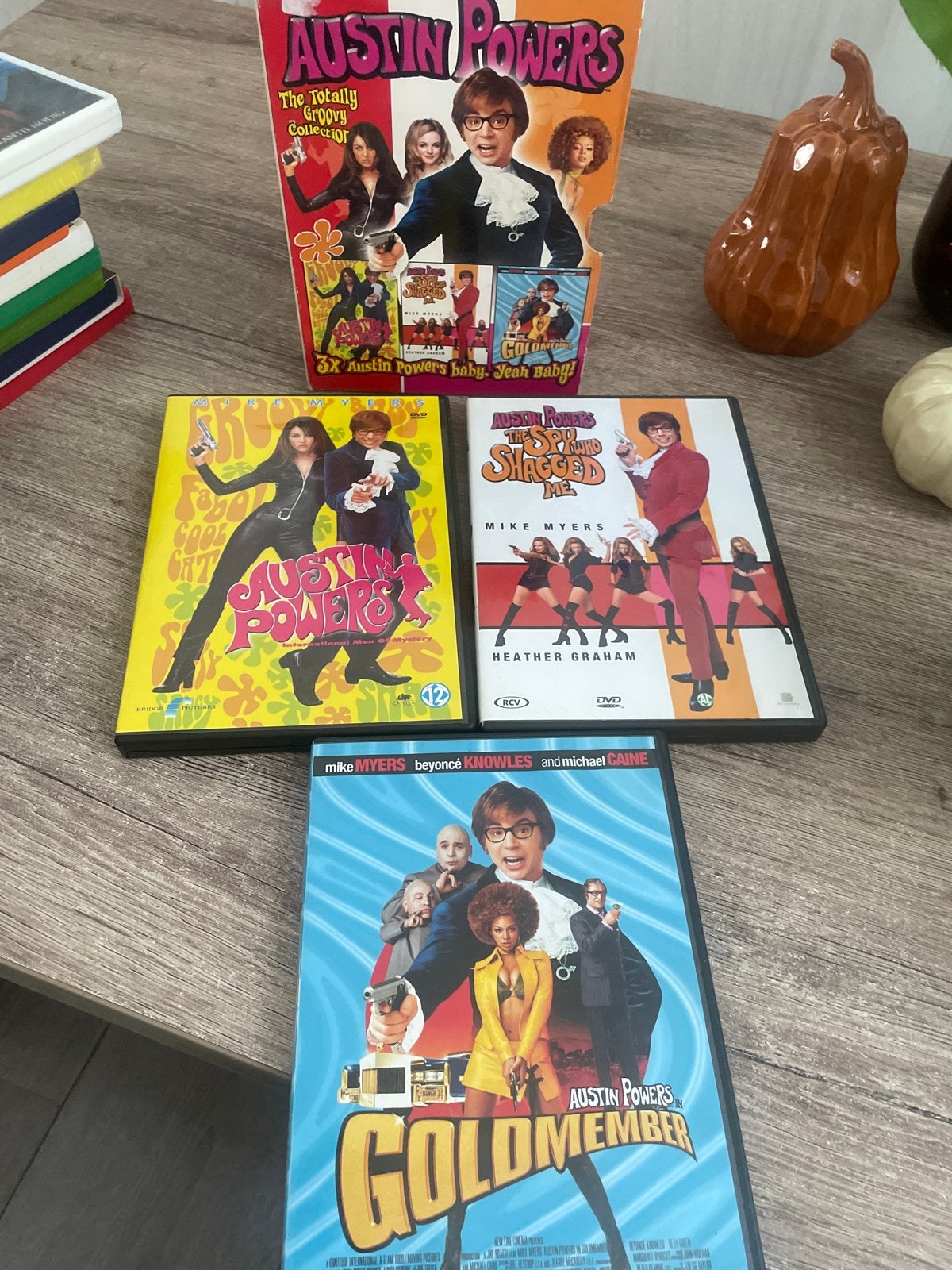 Austin Powers DVD Boxset - 3 films - Zo goed als nieuw, Cd's en Dvd's, Nederlands, Ophalen of Verzenden, Zo goed als nieuw, Vanaf 6 jaar