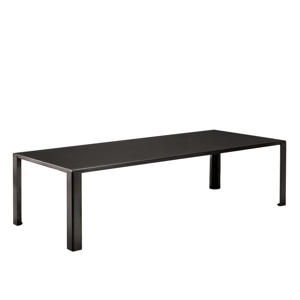 zeus big irony - metalen tafel 160x80cm, Ophalen, Modern design, Gebruikt, 50 tot 100 cm