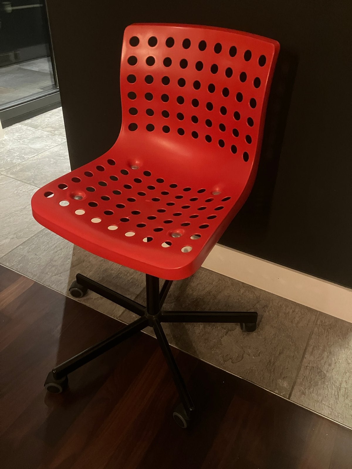 Ikea Skalberg / Sporren Bureaustoel Rood - Ergonomisch, Ophalen, Gebruikt, Bureaustoel, Rood