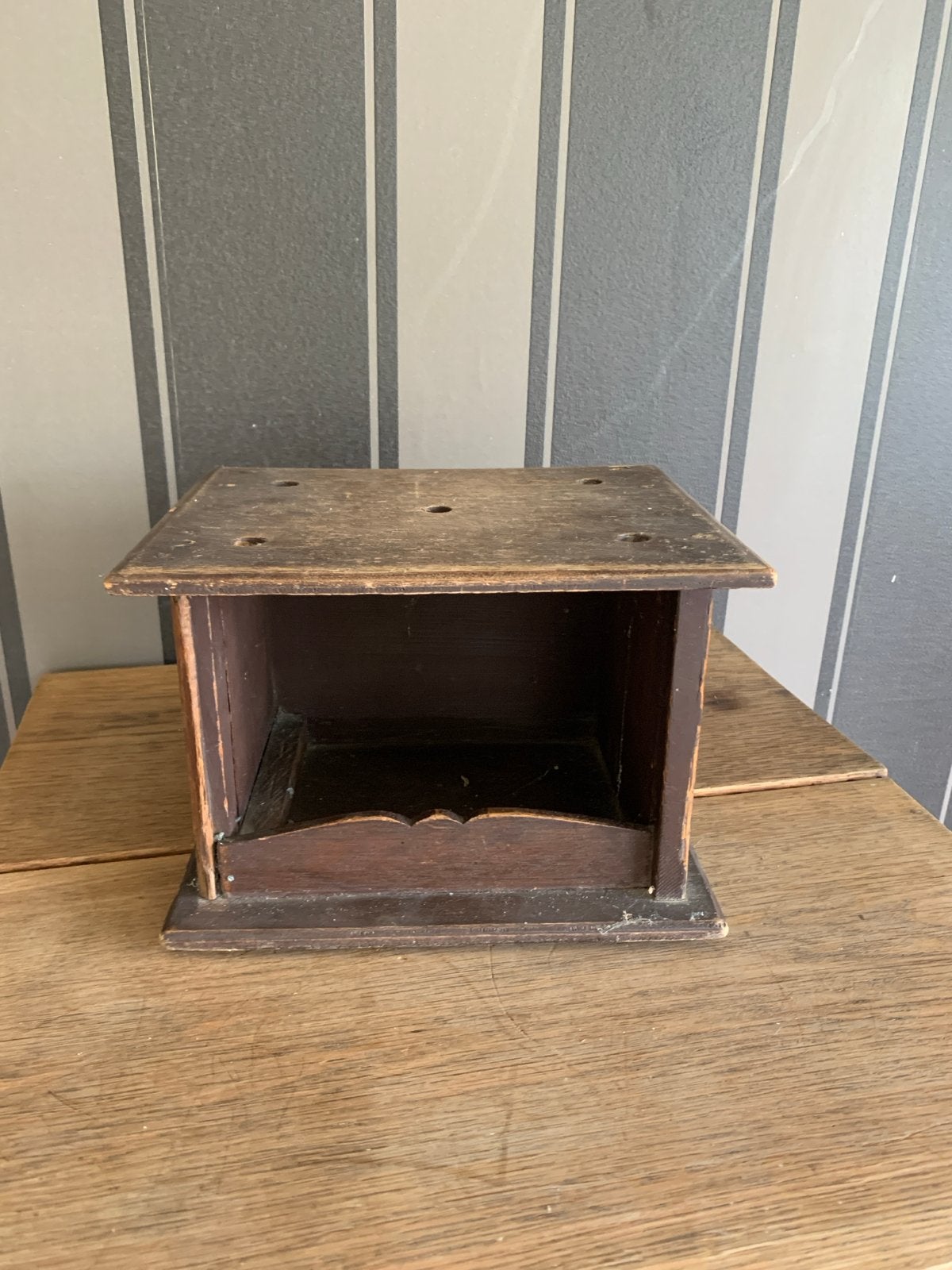Vintage houten stoofbakje - 25x20x17 cm, Antiek en Kunst, Ophalen